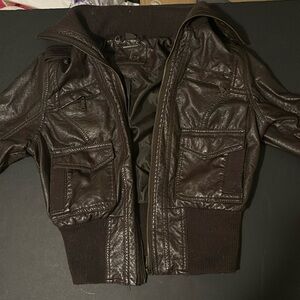 Faux Leather J2 Brown Jacket